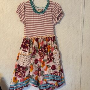 Matilda Jane- Striped and Floral Kids Dress
